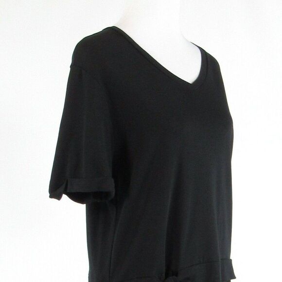 Black KURT WOODS shift dress L - Picture 4 of 8